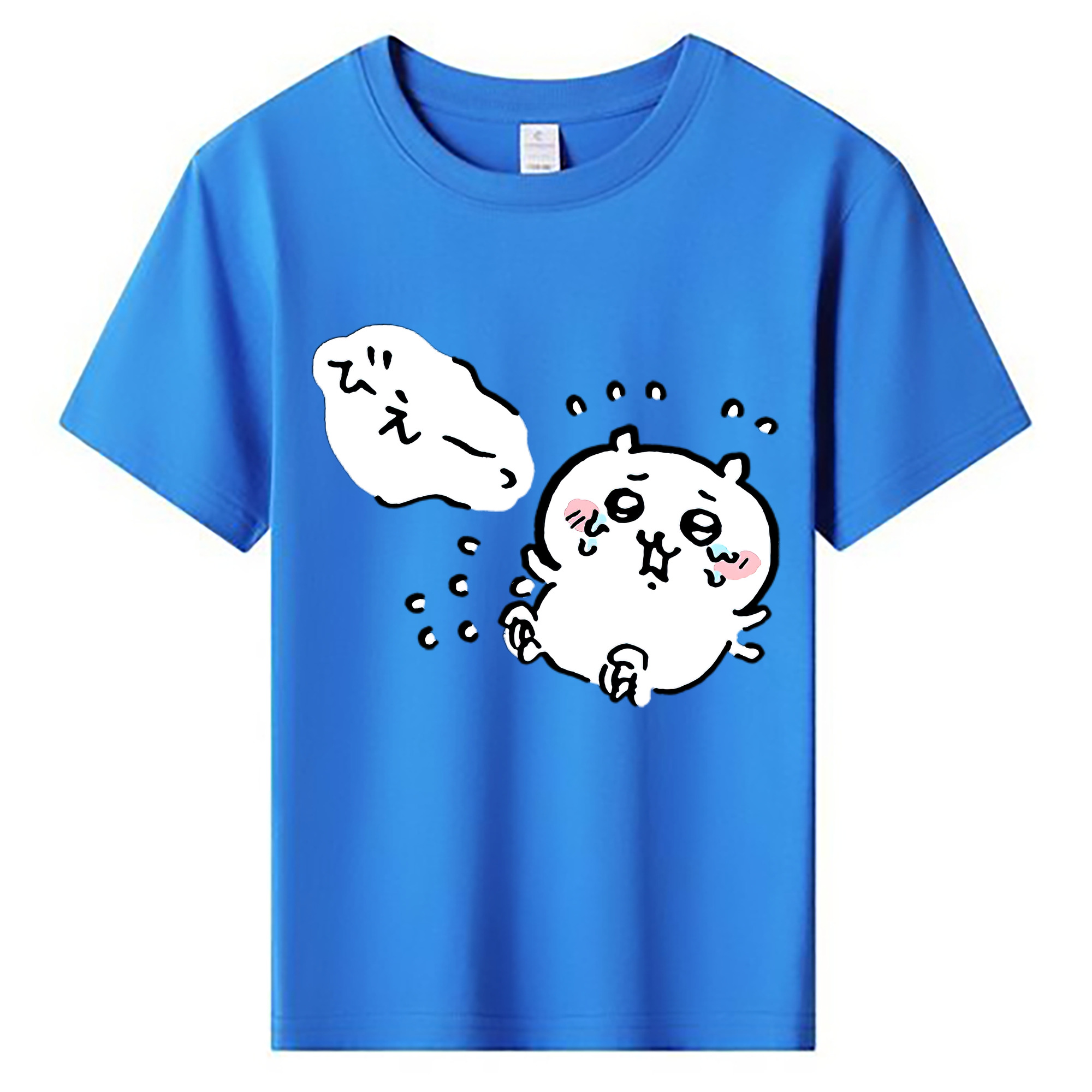 （画像用） ちいかわ ちいかわ Chii-kawa chiikawa 綿100％キッズTシャツ（フロントプリント）